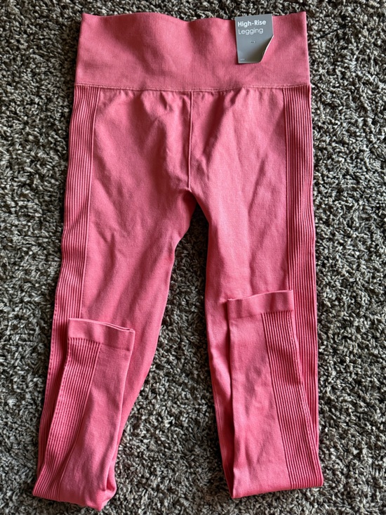 Forever 21 Other - Forever 21 Pink High-Rise Ribbed Leggings